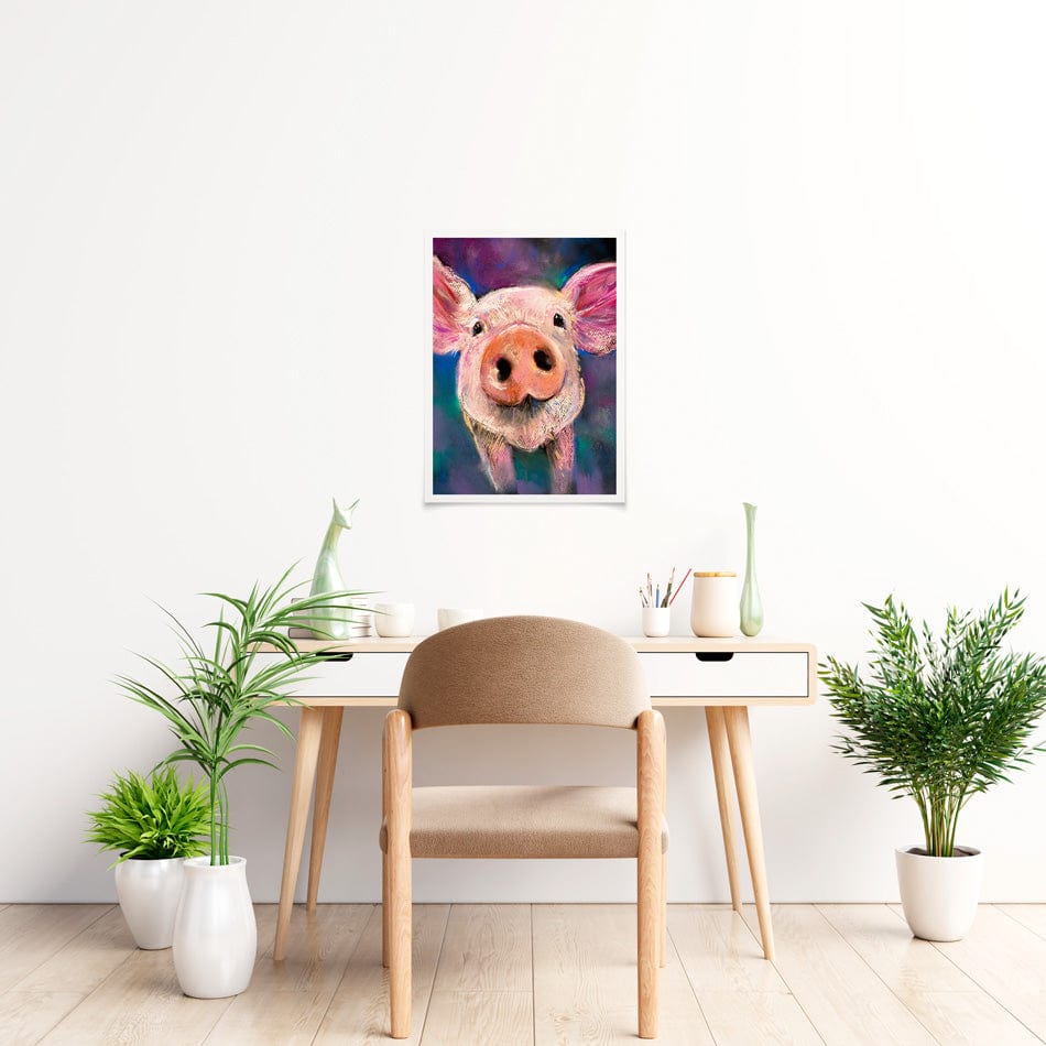 Piggy Art Print wall art product / Shutterstock