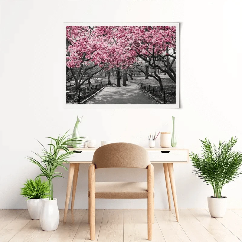 Pink Blossom Trees Art Print Pink Blossom Trees Art Print wall art product Ryan DeBerardinis / Shutterstock