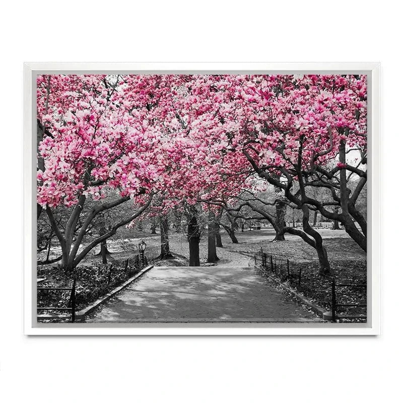 Pink Blossom Trees Canvas Print Pink Blossom Trees Canvas Print wall art product Ryan DeBerardinis / Shutterstock