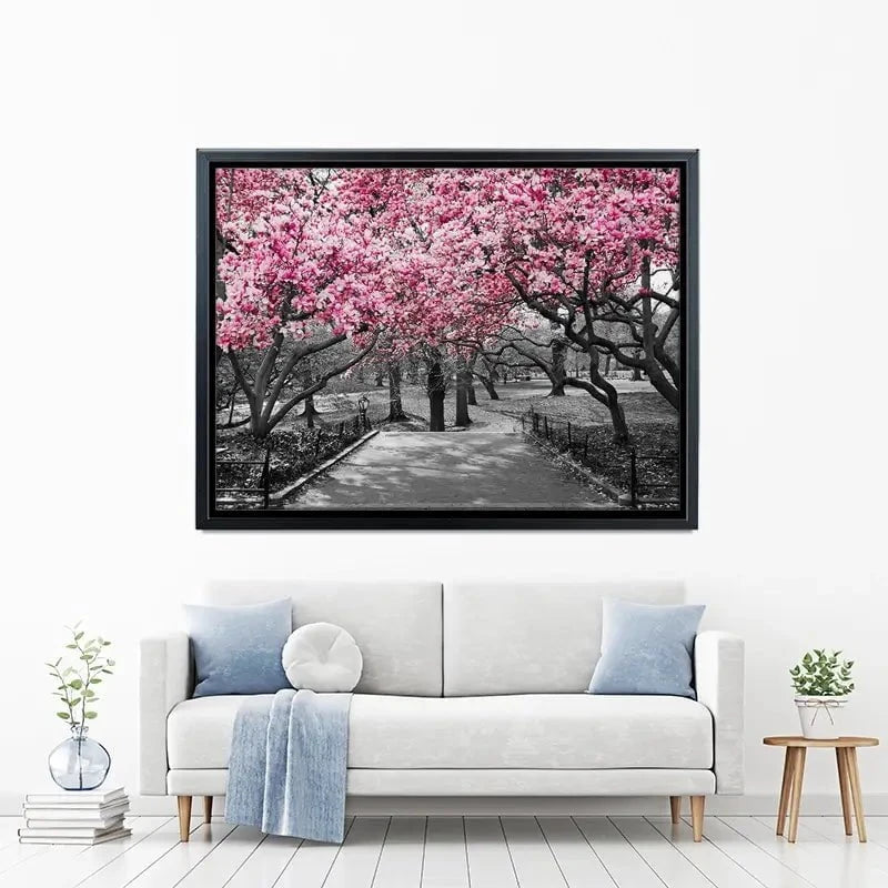 Pink Blossom Trees Canvas Print Pink Blossom Trees Canvas Print wall art product Ryan DeBerardinis / Shutterstock