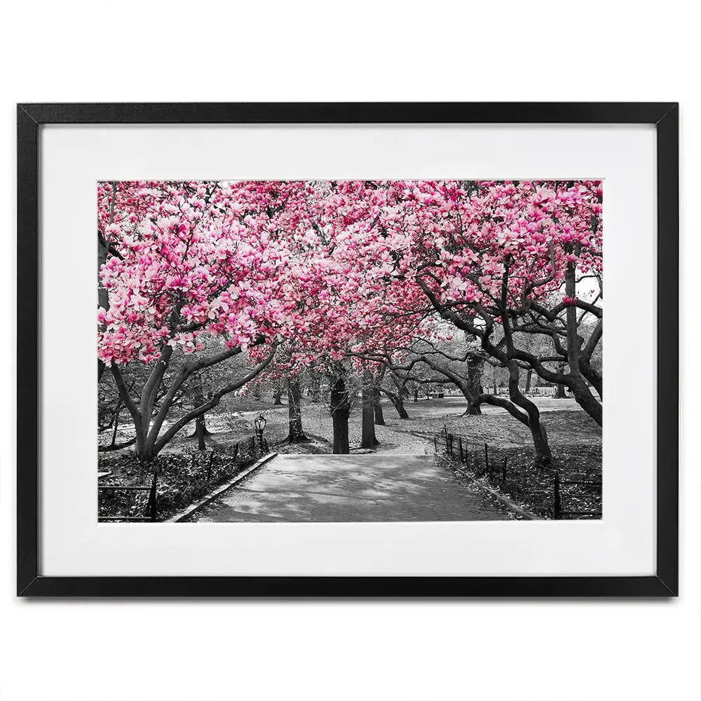 Pink Blossom Trees Framed Art Print Pink Blossom Trees Framed Art Print wall art product Ryan DeBerardinis / Shutterstock