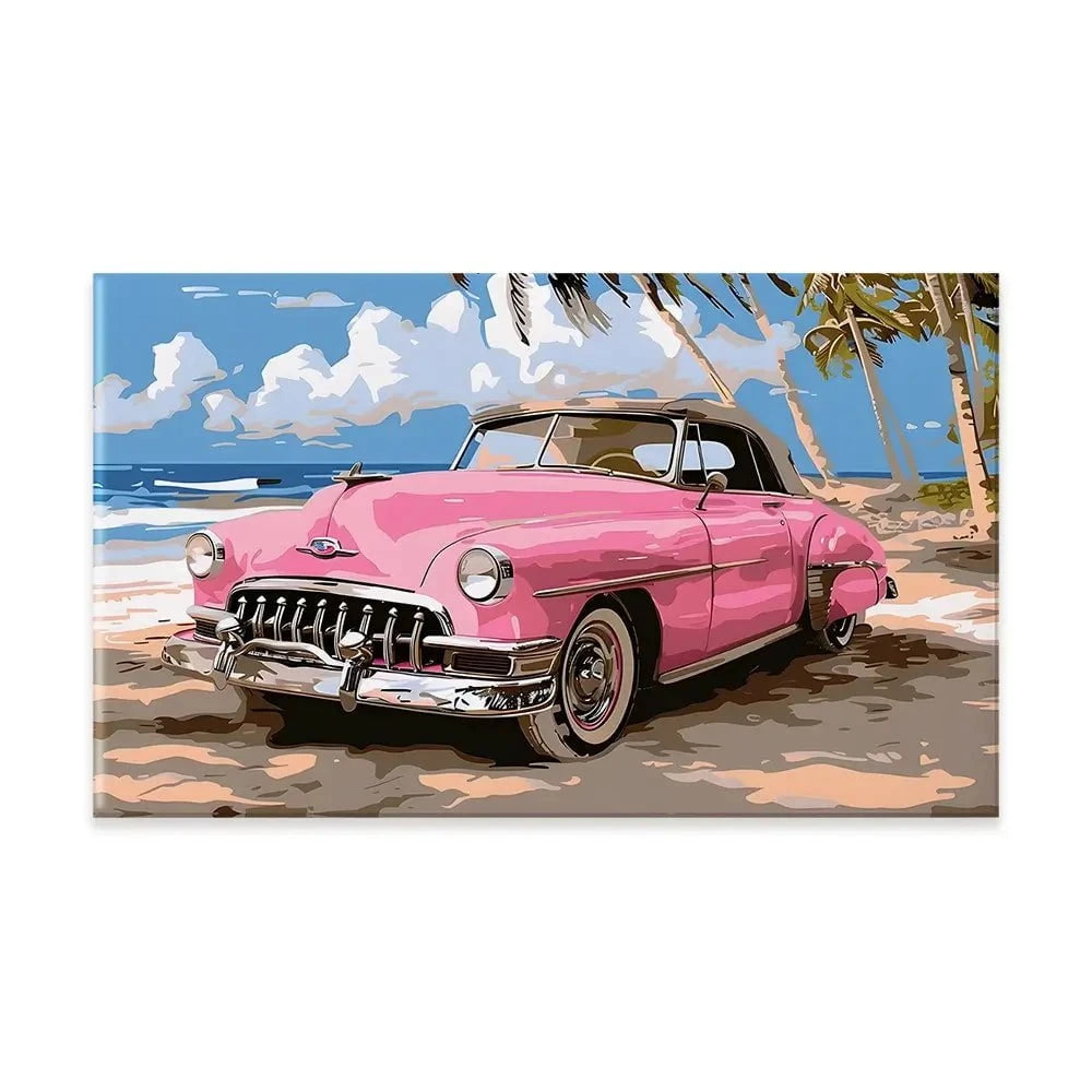 Pink Cadillac Canvas Print Pink Cadillac Canvas Print wall art product Art Print Shop