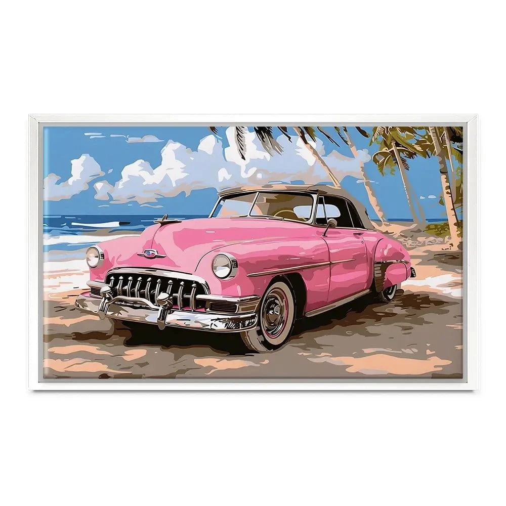 Pink Cadillac Canvas Print Pink Cadillac Canvas Print wall art product Art Print Shop