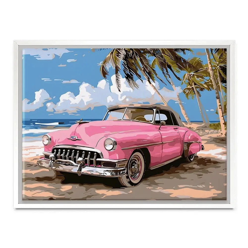 Pink Cadillac Canvas Print Pink Cadillac Canvas Print wall art product Art Print Shop