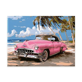Pink Cadillac Canvas Print Pink Cadillac Canvas Print wall art product Art Print Shop