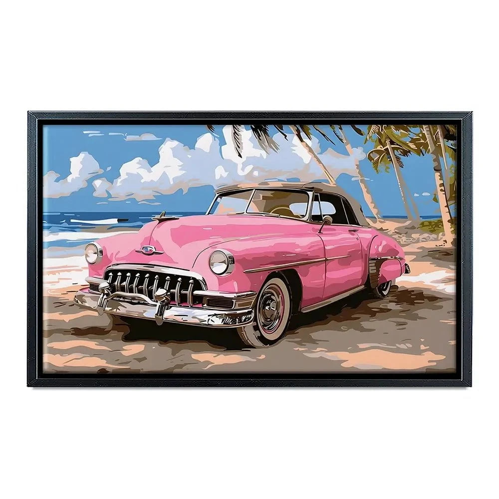 Pink Cadillac Canvas Print Pink Cadillac Canvas Print wall art product Art Print Shop