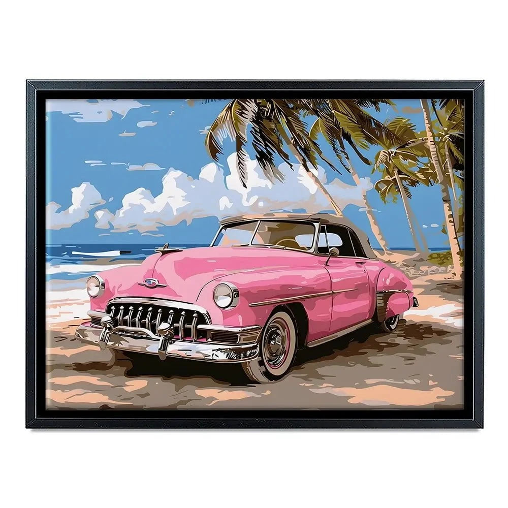 Pink Cadillac Canvas Print Pink Cadillac Canvas Print wall art product Art Print Shop