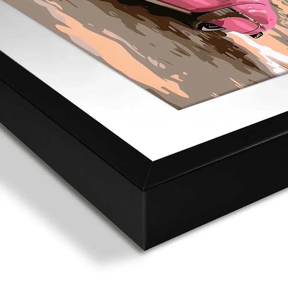 Pink Cadillac Framed Art Print Pink Cadillac Framed Art Print wall art product Art Print Shop