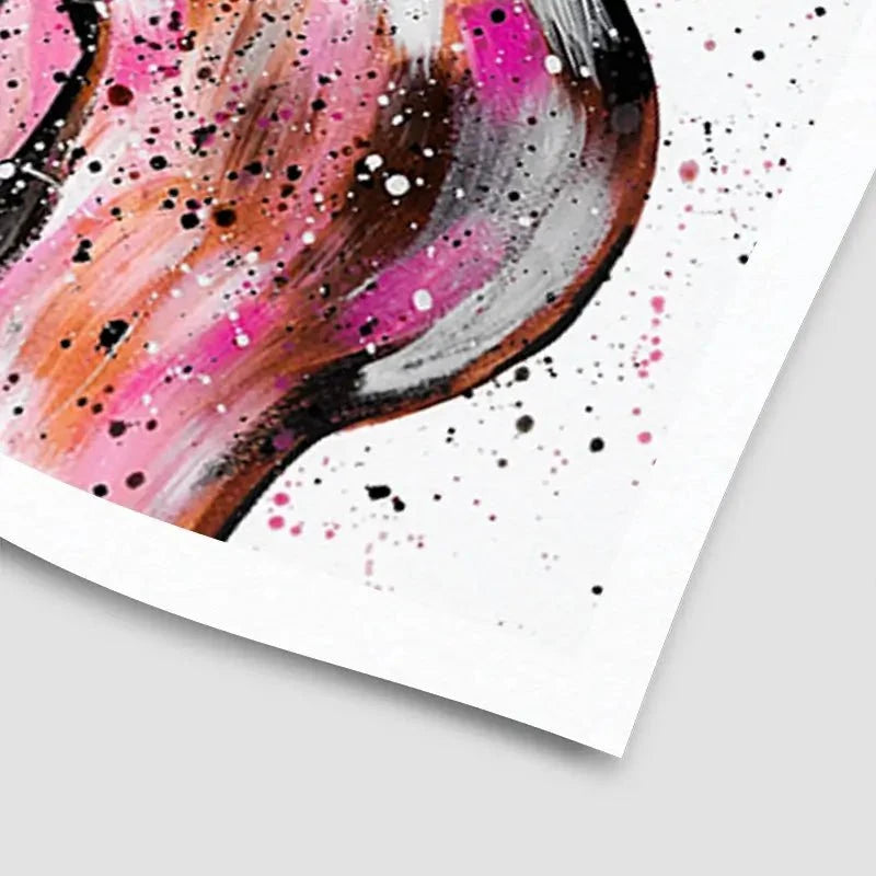 Pink Curves Art Print Pink Curves Art Print wall art product Emma LC Art