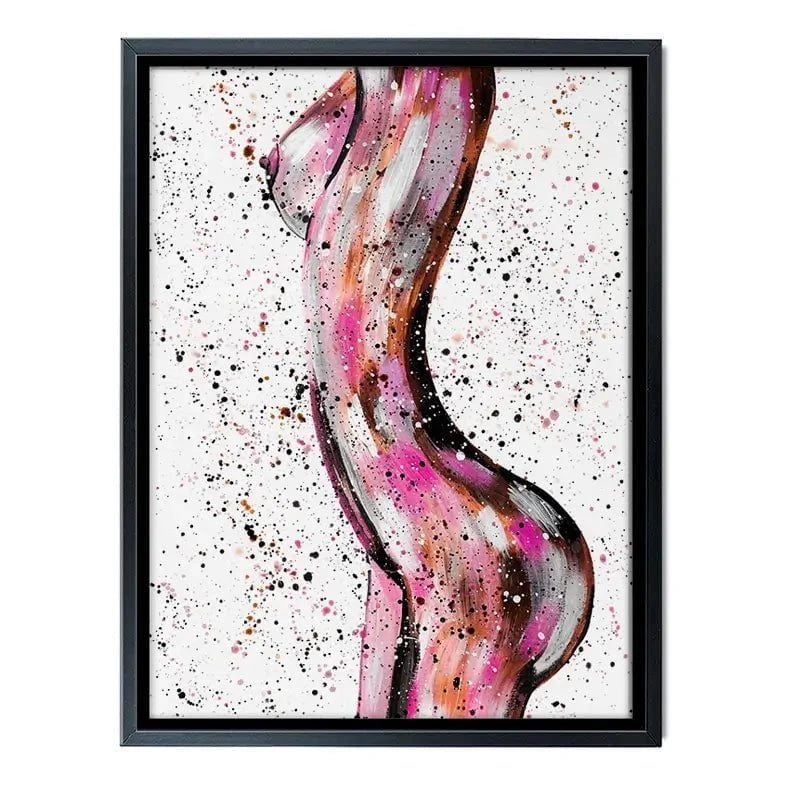 Pink Curves Canvas Print Pink Curves Canvas Print wall art product Emma LC Art