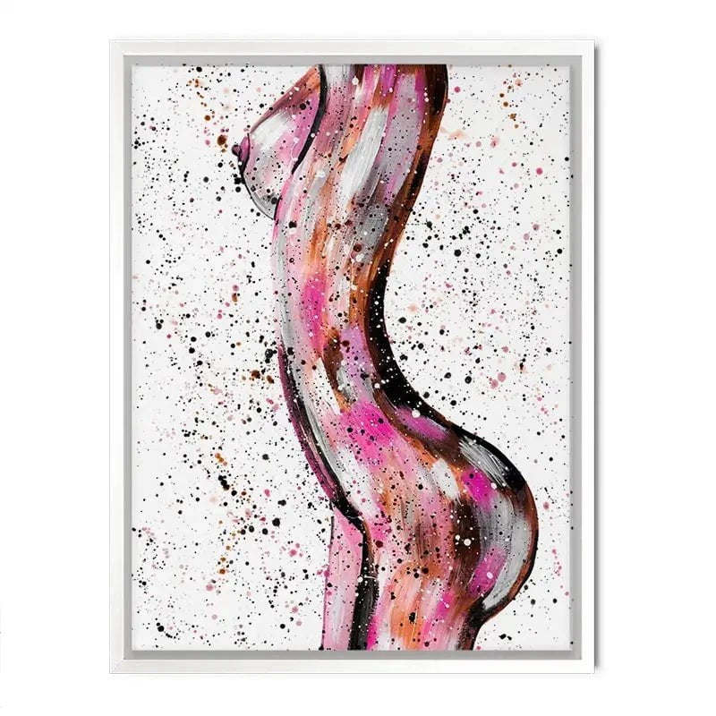 Pink Curves Canvas Print Pink Curves Canvas Print wall art product Emma LC Art