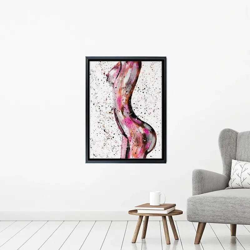 Pink Curves Canvas Print Pink Curves Canvas Print wall art product Emma LC Art