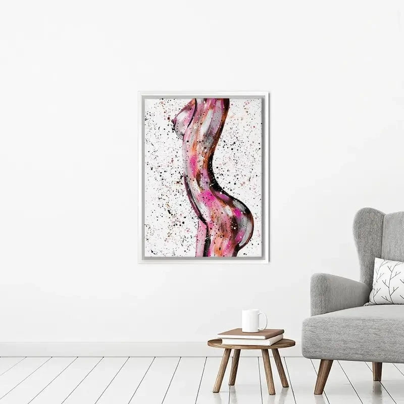 Pink Curves Canvas Print Pink Curves Canvas Print wall art product Emma LC Art