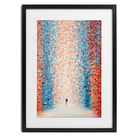 Pink Day Framed Art Print wall art product Ekaterina Ermilkina / Independent