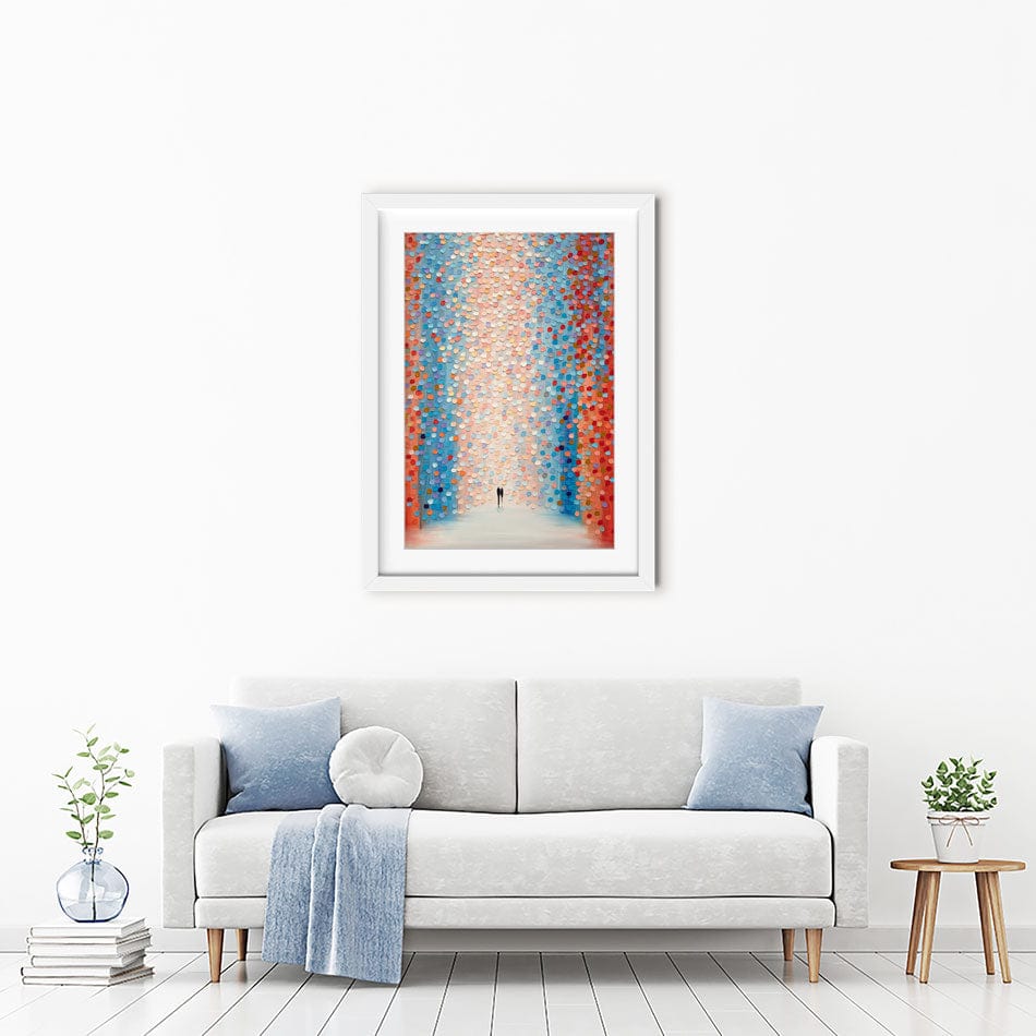 Pink Day Framed Art Print wall art product Ekaterina Ermilkina / Independent