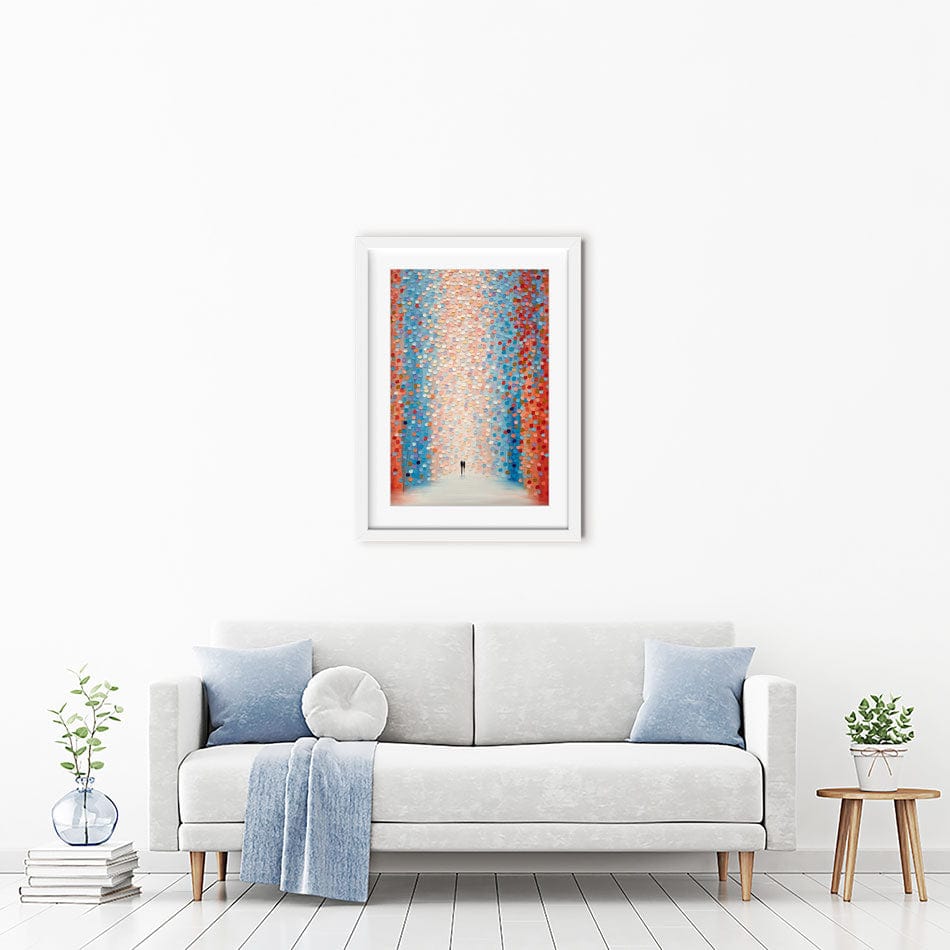 Pink Day Framed Art Print wall art product Ekaterina Ermilkina / Independent