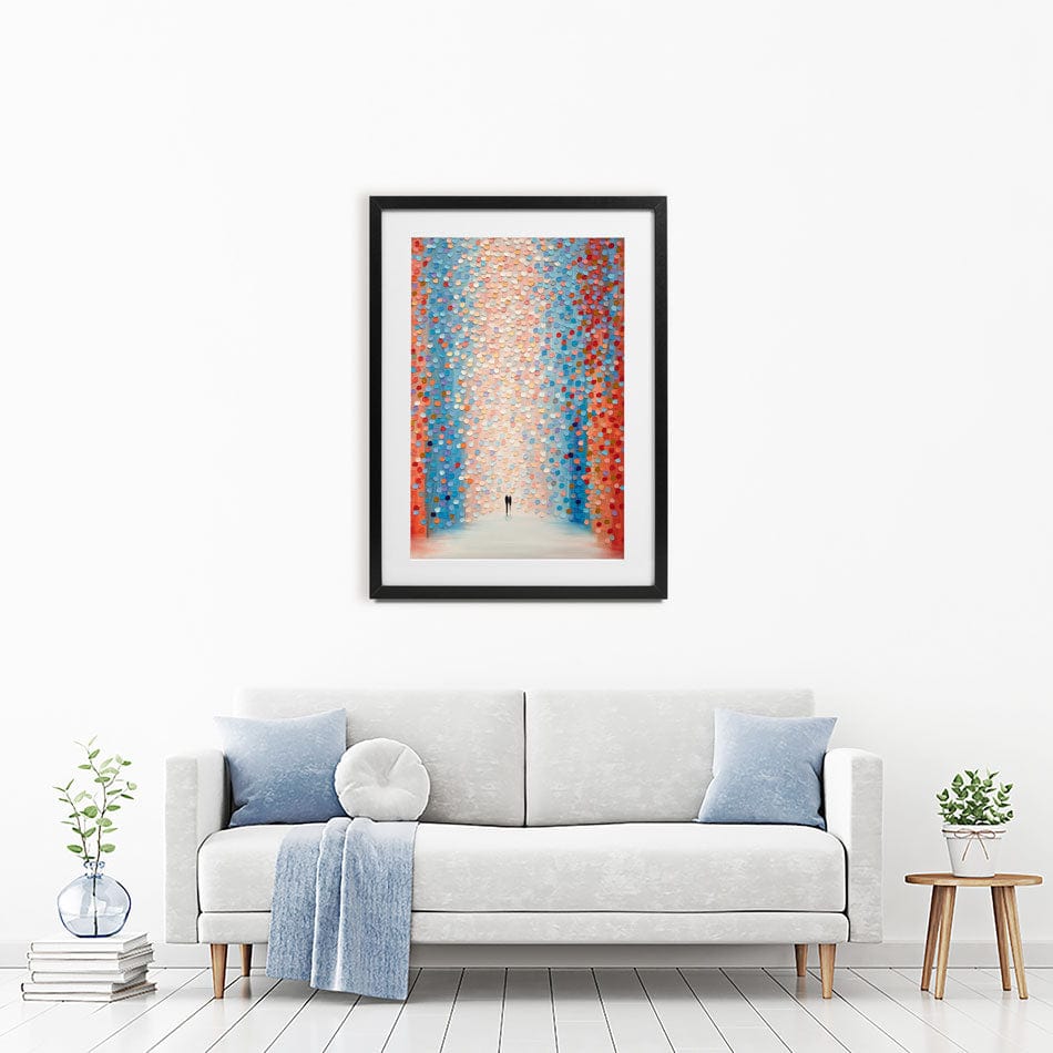 Pink Day Framed Art Print wall art product Ekaterina Ermilkina / Independent