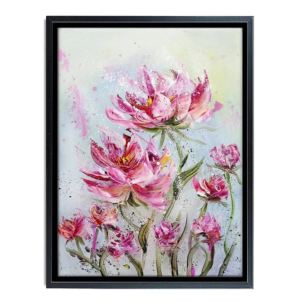 Pink Flower Splash Canvas Print Pink Flower Splash Canvas Print wall art product Valenty / Shutterstock