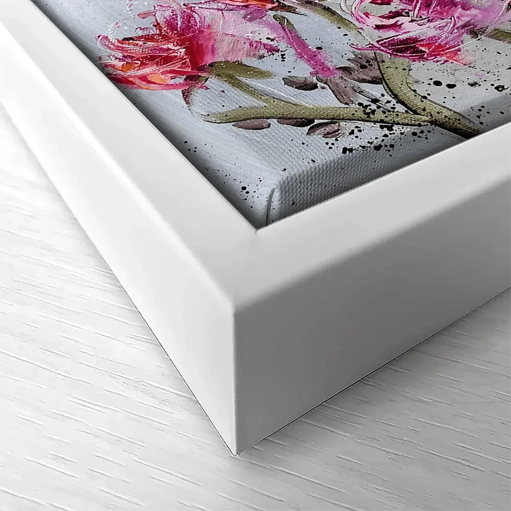 Pink Flower Splash Canvas Print Pink Flower Splash Canvas Print wall art product Valenty / Shutterstock