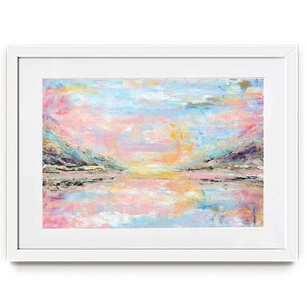 Pink Haze Framed Art Print Pink Haze Framed Art Print wall art product Larisa Lavrova / Shutterstock