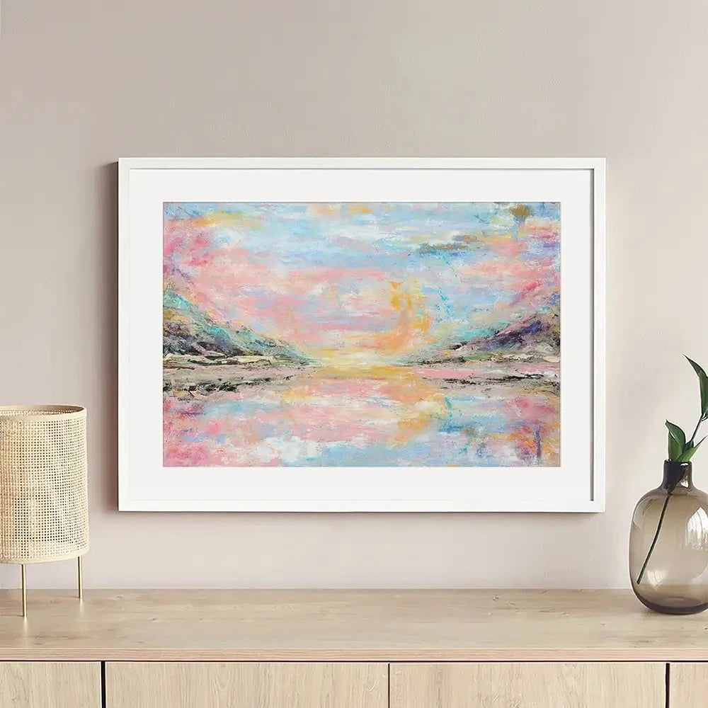 Pink Haze Framed Art Print Pink Haze Framed Art Print wall art product Larisa Lavrova / Shutterstock