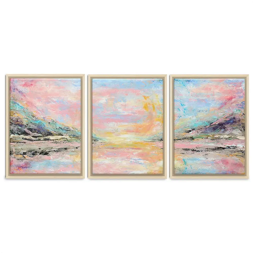 Pink Haze Trio Canvas Print Pink Haze Trio Canvas Print wall art product Larisa Lavrova / Shutterstock