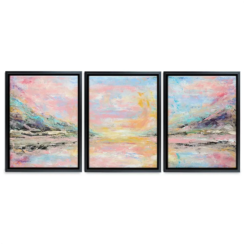 Pink Haze Trio Canvas Print Pink Haze Trio Canvas Print wall art product Larisa Lavrova / Shutterstock