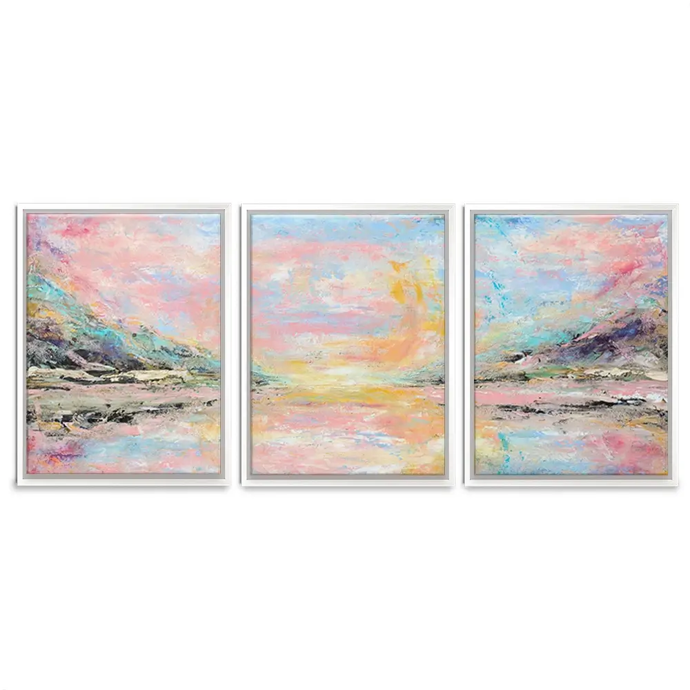 Pink Haze Trio Canvas Print Pink Haze Trio Canvas Print wall art product Larisa Lavrova / Shutterstock