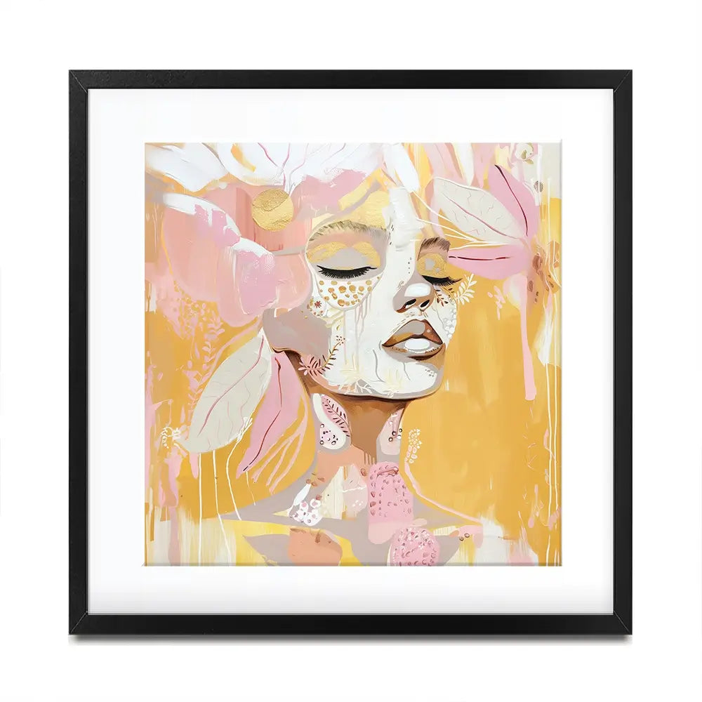 Pink Lemonade Square Framed Art Print Pink Lemonade Square Framed Art Print wall art product Bella Eve