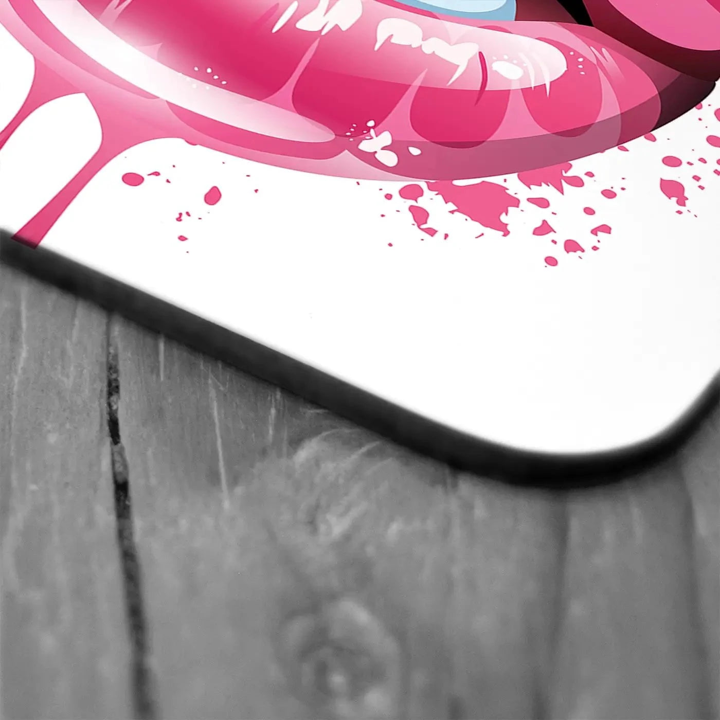 Pink Lips Coaster Set Pink Lips Coaster Set wall art product KenoKickit / Shutterstock