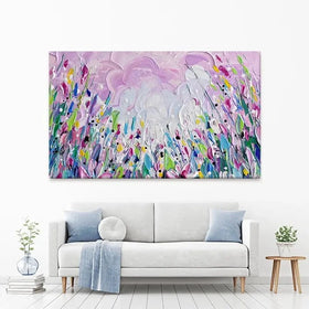 Pink Meadow 2 Canvas Print Pink Meadow 2 Canvas Print wall art product Olga Tkachyk