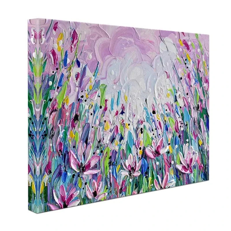 Pink Meadow 2 Canvas Print Pink Meadow 2 Canvas Print wall art product Olga Tkachyk