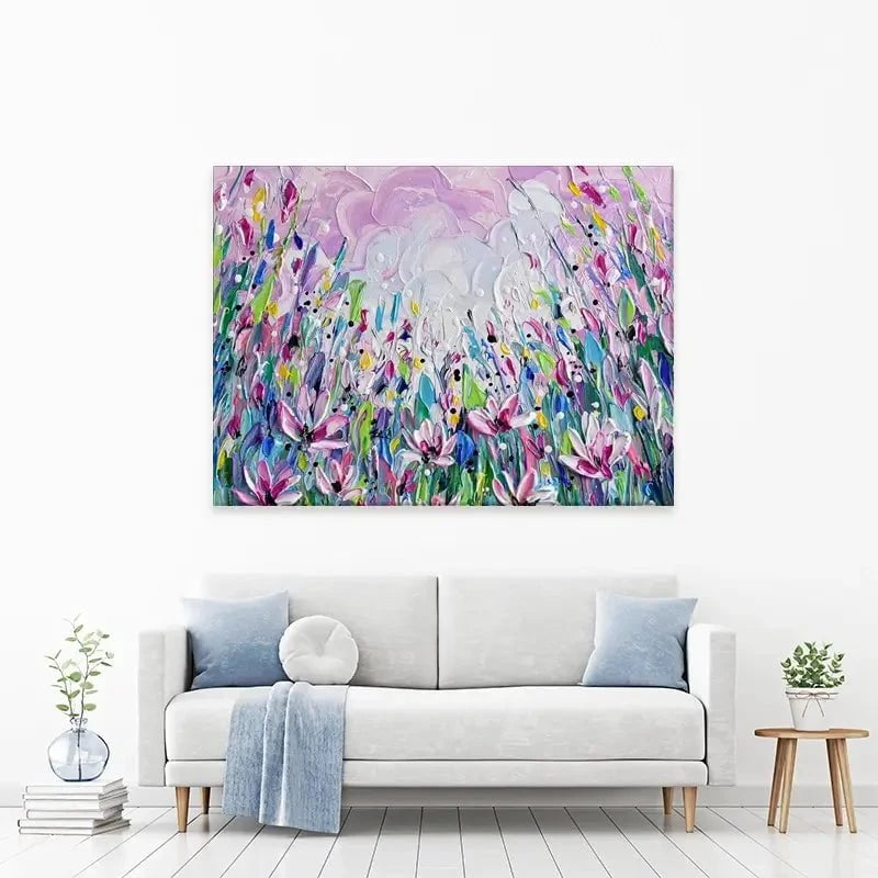 Pink Meadow 2 Canvas Print Pink Meadow 2 Canvas Print wall art product Olga Tkachyk