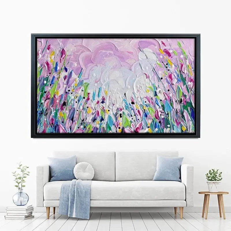 Pink Meadow 2 Canvas Print Pink Meadow 2 Canvas Print wall art product Olga Tkachyk