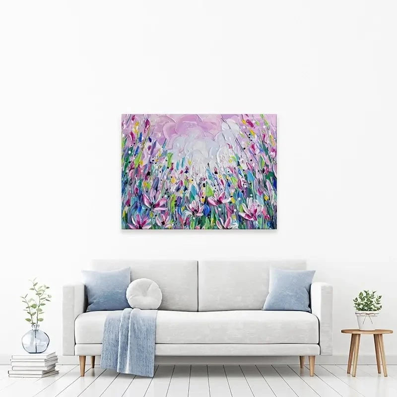 Pink Meadow 2 Canvas Print Pink Meadow 2 Canvas Print wall art product Olga Tkachyk