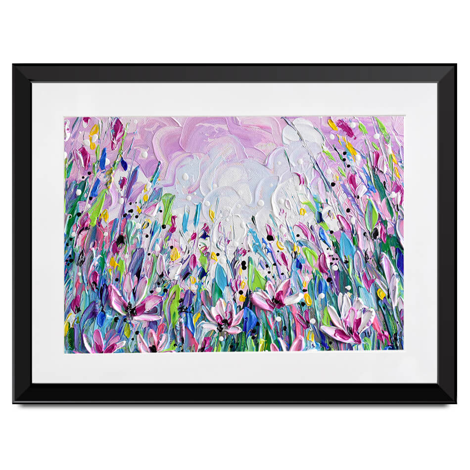 Pink Meadow 2 Framed Art Print Pink Meadow 2 Framed Art Print wall art product Olga Tkachyk