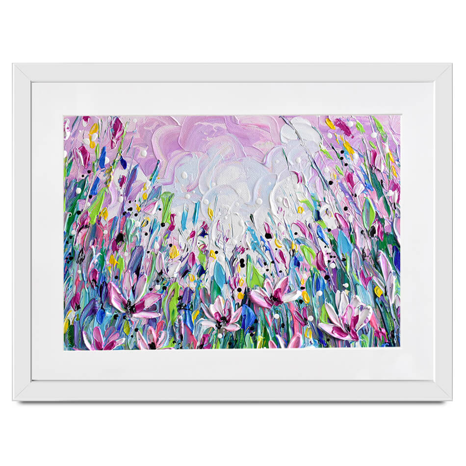 Pink Meadow 2 Framed Art Print Pink Meadow 2 Framed Art Print wall art product Olga Tkachyk