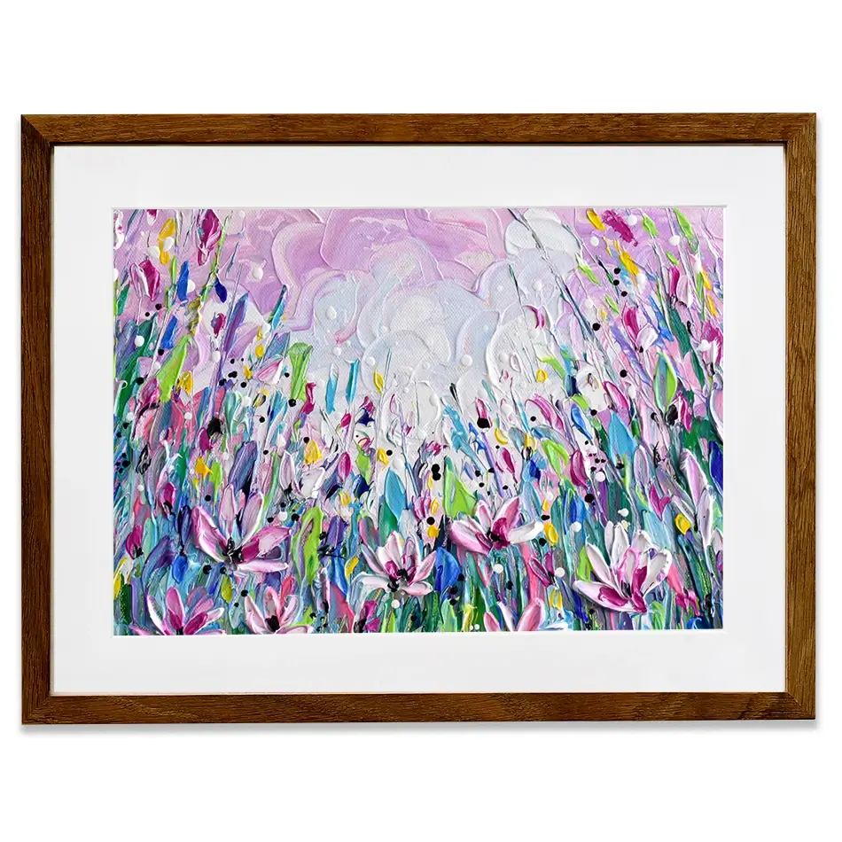 Pink Meadow 2 Framed Art Print Pink Meadow 2 Framed Art Print wall art product Olga Tkachyk