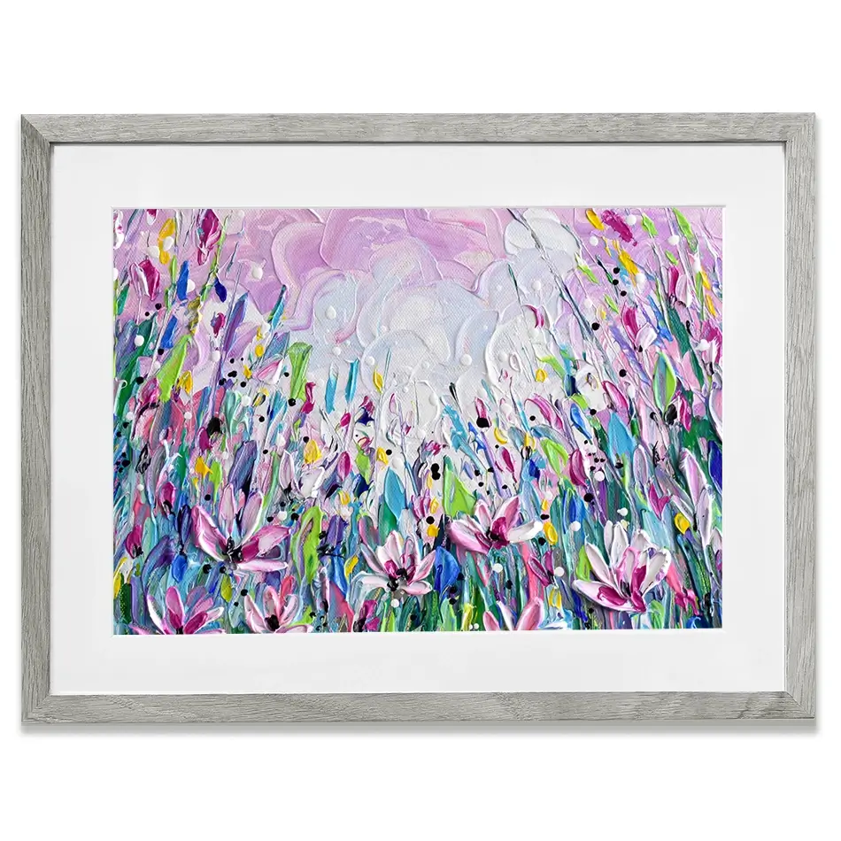 Pink Meadow 2 Framed Art Print Pink Meadow 2 Framed Art Print wall art product Olga Tkachyk