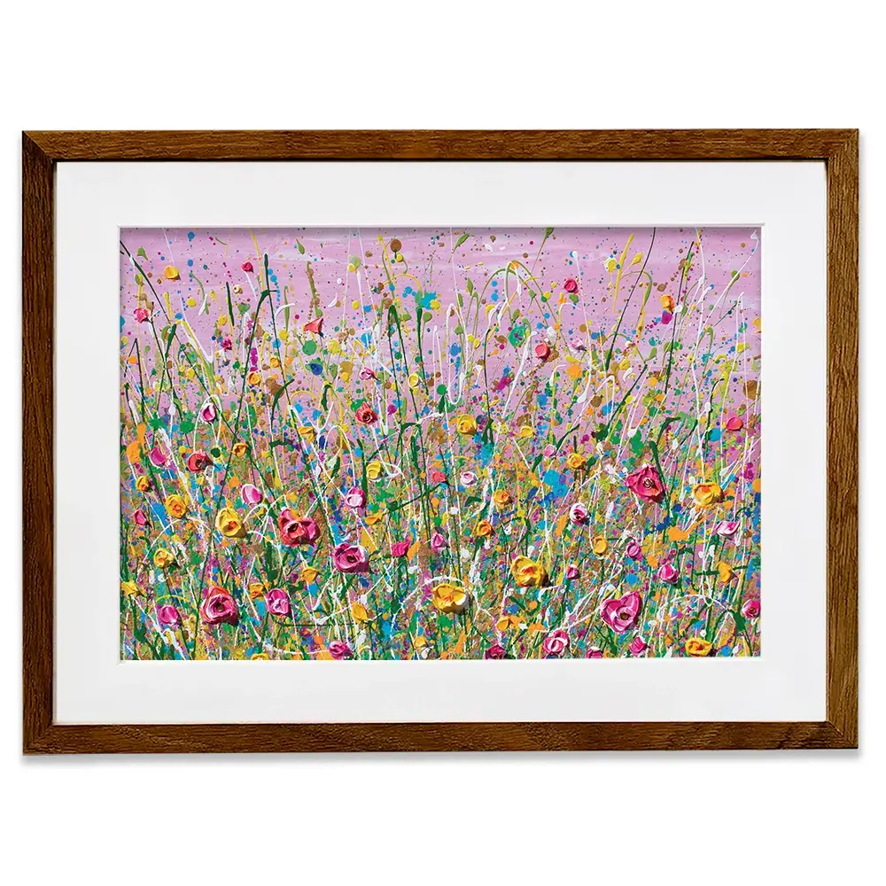 Pink Meadow Framed Art Print Pink Meadow Framed Art Print wall art product Olga Tkachyk