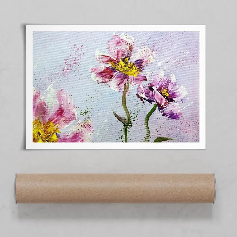 Pink Peonies Art Print Pink Peonies Art Print wall art product Valenty / Shutterstock
