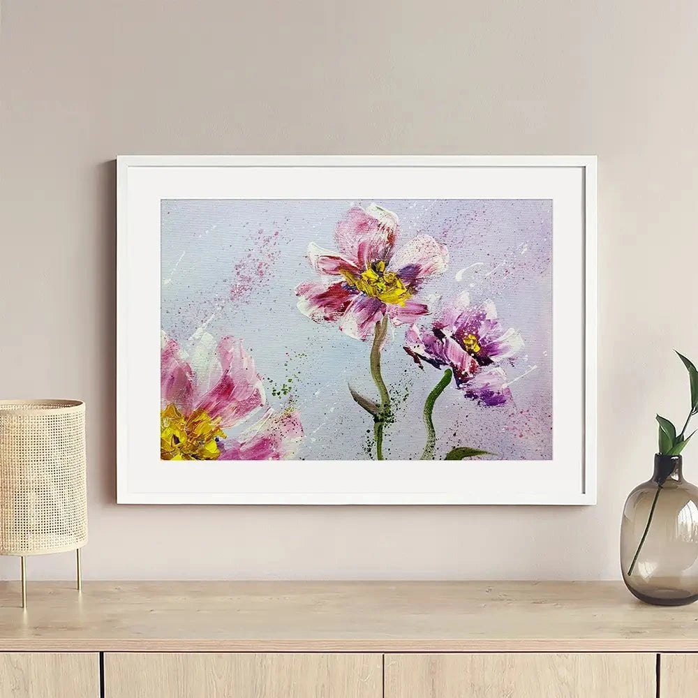 Pink Peonies Framed Art Print Pink Peonies Framed Art Print wall art product Valenty / Shutterstock
