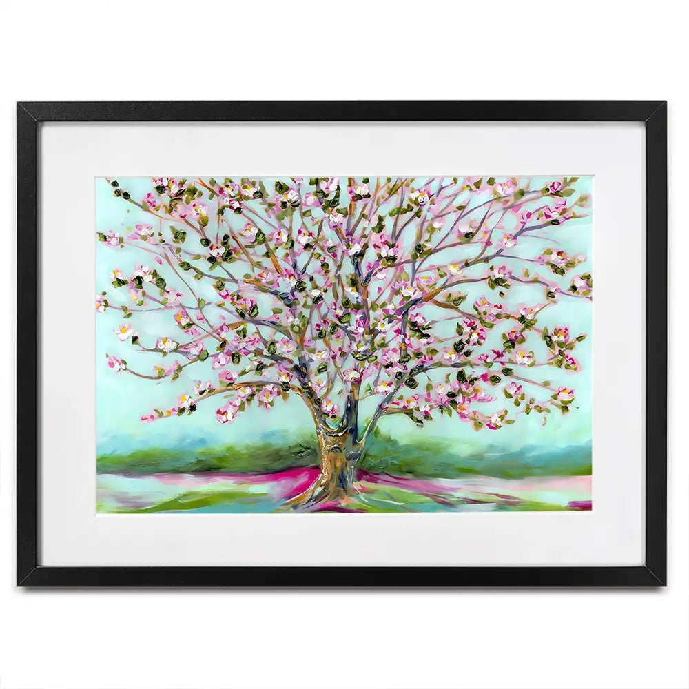 Pink Shades Of Blooms Framed Art Print Pink Shades Of Blooms Framed Art Print wall art product Estelle Grengs - Independent