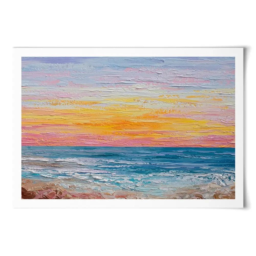 Pink Sunrise Art Print Pink Sunrise Art Print wall art product Olga Tkachyk