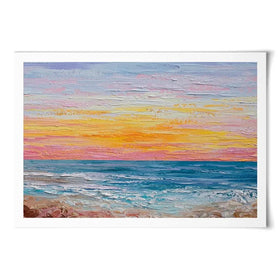 Pink Sunrise Art Print Pink Sunrise Art Print wall art product Olga Tkachyk