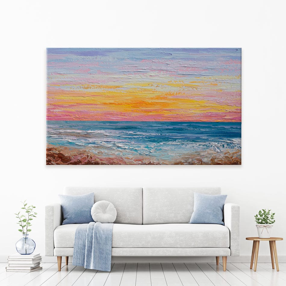 Pink Sunrise Canvas Print wall art product Olga Tkachyk