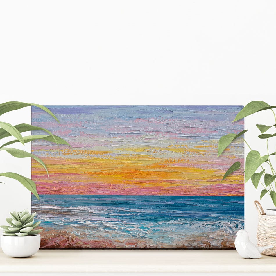 Pink Sunrise Canvas Print wall art product Olga Tkachyk