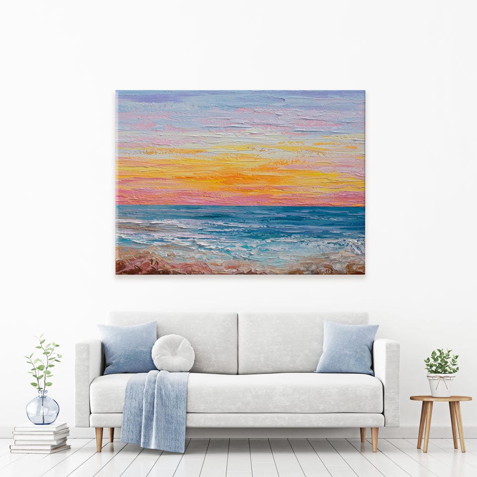 Pink Sunrise Canvas Print wall art product Olga Tkachyk
