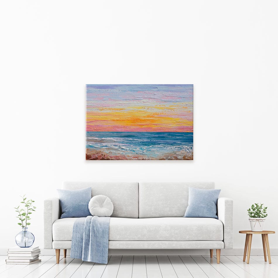 Pink Sunrise Canvas Print wall art product Olga Tkachyk
