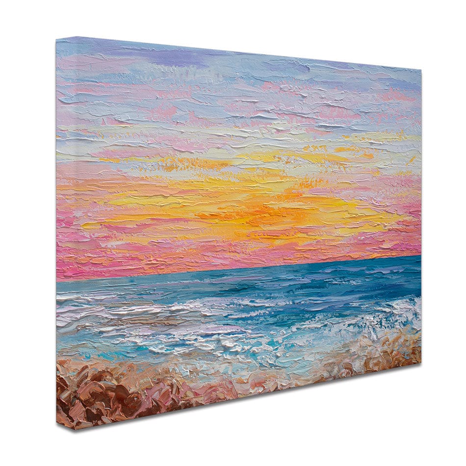 Pink Sunrise Canvas Print wall art product Olga Tkachyk